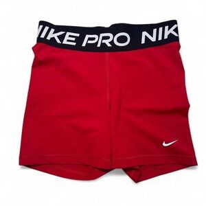 Nike Women’s Red Athletic Bike Shorts